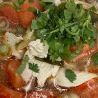 Tom Yum Soup 30Oz · can be, hot/sour chicken broth soup with Thai herbs, lemongrass, lime leaves, lime juice, to...