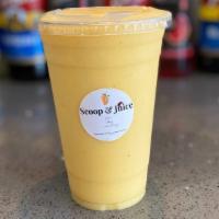 Mango Banana · deliciously blend with mango Banana and ice