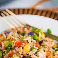 Veggie Fried Rice · Wok-fried rice with onion, mushroom, zucchini, carrots