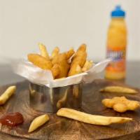 Kids Meal · 5 pc. Chicken nuggets, fries & juice.