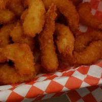 Shrimp Basket · Fresh fries, shrimp, sauce.