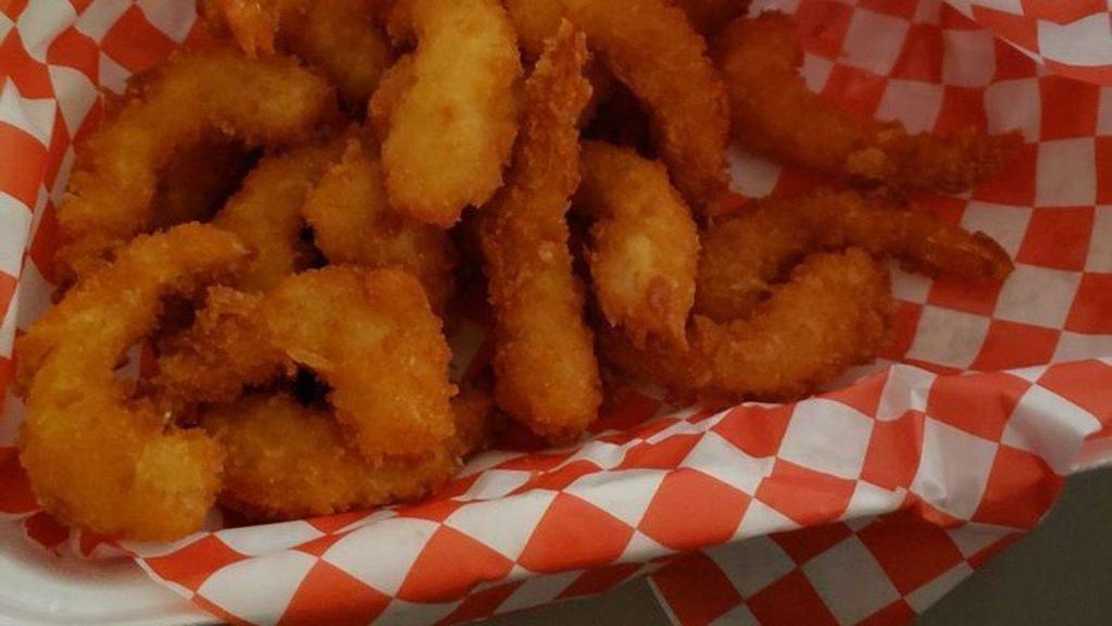 Shrimp Basket · Fresh fries, shrimp, sauce.
