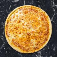 Stretch The Melt Cheese Vegan Pizza · Fresh tomato sauce, shredded vegan cheese and extra-virgin olive oil baked on a hand-tossed ...