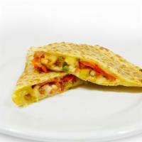 Vegetarian Quesadilla · Onions, salsa and your choice of meat or veggie.
