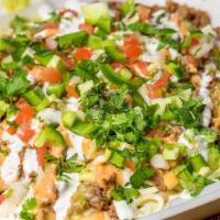 Loaded Fries · Fries topped with asada, beans, cheese, pico de Gallo, chipotle cream, sour cream and jalape...