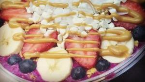 Peanut Aya Bowl · Pitaya or Acai, Strawberry, Blueberry, Banana, Peanut Butter, Choice of Milk.
With your choi...