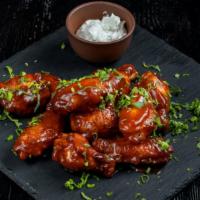 Bbq Wings · 8 pieces of crispy, oven roasted BBQ chicken wings.