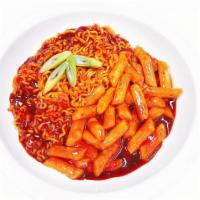 Ra-Bokki · Spicy Rice Cake with Ramen noodles