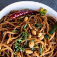 Kung Pao Noodles · Garlic, scallions, peanuts, red chili peppers, and bold flavors really put a kick on our Kun...