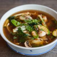 Vegetable Noodle Soup · Mixed vegetable and noodle