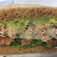 Tuna Salad · (438C) Fresh Tuna Salad, Tomato, Lettuce.