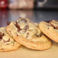 Brookie (Chocolate Chip + Brownie) · Our best selling cookie! A Chocolate Chip cookie and Brownie mixed together.