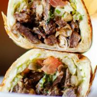 Chando'S Burrito · Enjoy your choice of chando's signature meat  -(1 selection) served with jack cheese, fresh ...