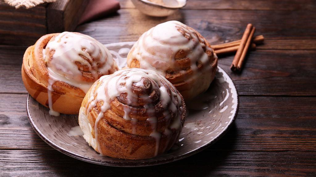 Cinnamon Roll · Sweet roll filled with cinnamon and topped
with icing.