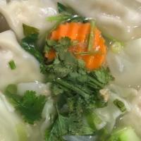 Pot Sticker Soup · Chicken dumpling with assorted vegetable in chicken broth.