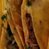 12 Rolled Tacos · Beef, chicken or potato.