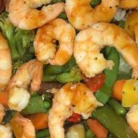 Shrimp Salad · Lettuce, avocado, spinach, tomatoes cucumbers and shrimp.