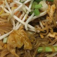 Pad Thai · Thailand's most famous pan-fried thin rice noodles with chicken, egg, green onions, tofu, be...
