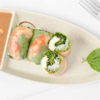 Refreshing Spring Rolls · Lettuce, mint, basil, soft noodles, tofu and shrimp wrapped inside fresh rice paper and serv...