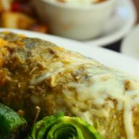Chimichanga · Your choice of meat, beans, rice, and cheese rolled into a large flour tortilla, and then de...
