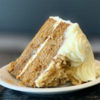 Carrot · Carrot cake wrapped in cream cheese frosting.