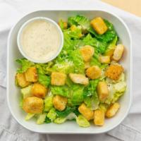 Classic Caesar Salad · Locally grown romaine lettuce topped with freshly grated Parmesan cheese, herb croutons, and...