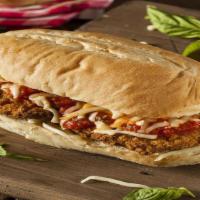 Chicken Parm Sandwich · Juicy chicken breast prepared with Italian seasoning, melted Parmesan cheese, fresh lettuce,...