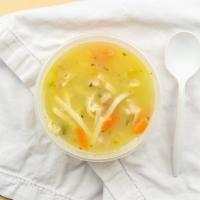 Chicken Noodle Soup · Classic house-made chicken noodle soup served in a savory broth