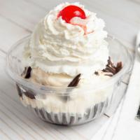 Brownie Sundae · A piece of our warm brownie with 2 scoops of ice cream of your choice. Topped with Hot Fudge...