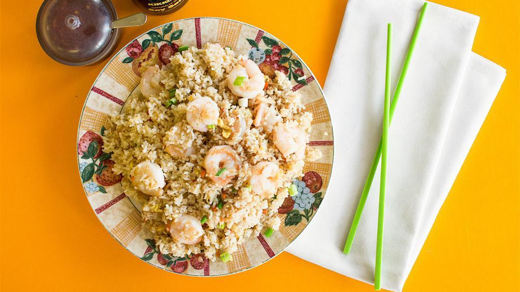 Shrimp Fried Rice · Rice, shrimps, vegetable.