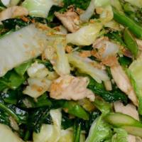 Mixed Vegetable Medley · Stir fried broccoli, snow pea, asparagus, spinach, cabbage in garlic sauce.