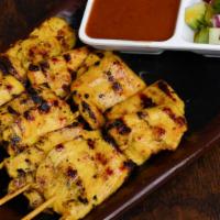 Sa-Tay Chicken · BBQ meat on skewers, served with peanut sauce.