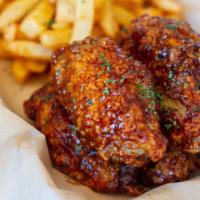 Chicken  · Our Famous Korean Fried Chicken with your Favorites Sauce Choice