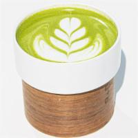 Matcha Latte · Premium matcha with a touch of sugar and textured milk. Malty green tea goodness!.