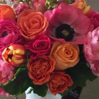 Sweet Thoughts Bouquet · Our Sweet Thoughts Bouquet is an arrangement that is vibrant in color filled with hot pink a...