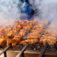 Chicken Shish Kabob · Marinated Chicken Shish Kabob, Skewered & Grilled Over An Open Fire.
(Grilled & Served A La ...