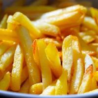 Fries · Thick cut fries seasoned with salt.