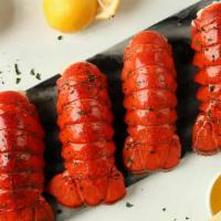 Lobster Tails · Approx. 3-4 tails per lb. Size Varies. Select your choice of seasoning. Corn, potatoes, saus...