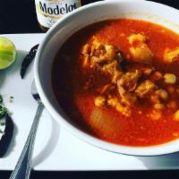 Menudo · Menudo Soup served with corn tortillas