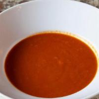 Tomato & Basil Soup · [Vegan / Gluten-free option]  blended, organic tomato, extra virgin olive oil, basil, oregano