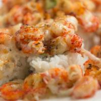 B.C.F. Roll · In: avocado, crabmeat. Out: baked crawfish, baked mayo sauce, eel sauce, green onions, smelt...