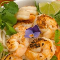 Vermicelli Noodle Salad With Grilled Shrimp · Vermicelli noodles and shredded mixed vegetables tossed, topped with crushed peanut in our s...
