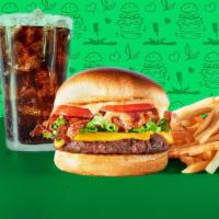 Veg-E-Licious Meal · Veg-e-licious Cheeseburger served with a side of classic fries & a drink of your choice