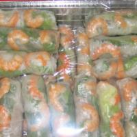 Goi Cuon ( 2Cuon) · Spring rolls ( 2 rolls) with shrimp & pork