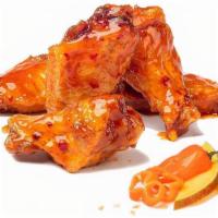 Traditional Wings (5) · Cooked to order, served with dressing of your choice.