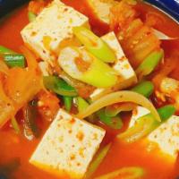 Kimchi Stew(Pork Belly) · (With rice) Pork belly.Kimchi.onions.green onions.garlic.tofu..