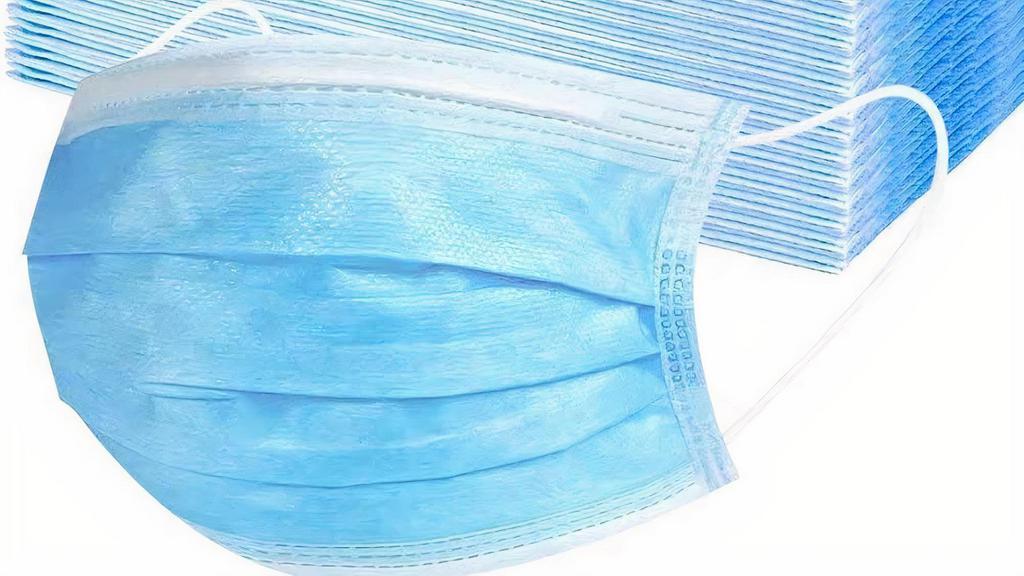 Face Masks · 50 pack of disposable 3 layer masks with ear loops.