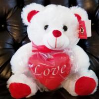 Love Bear – 12” Sitting White Bear · Teddy Bear with Heart Pillow
Ensure romance is in the air this beautiful bear with the help ...
