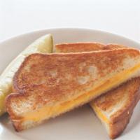 Grilled Cheese Sandwich · White bread grilled with american cheese.