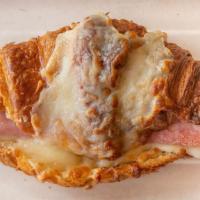 Ham & Cheese Croissant · White sauce, French ham, mozzarella cheese.